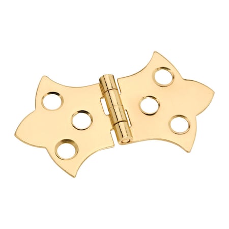 National Hardware National Hardware 2-1/4 in. W X 1-5/16 in. L Solid Brass Gold Steel Decorative Hinge 1 pk N211-821